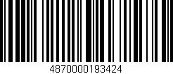 Código de barras (EAN, GTIN, SKU, ISBN): '4870000193424'