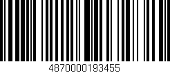 Código de barras (EAN, GTIN, SKU, ISBN): '4870000193455'