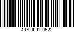 Código de barras (EAN, GTIN, SKU, ISBN): '4870000193523'