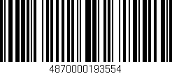 Código de barras (EAN, GTIN, SKU, ISBN): '4870000193554'