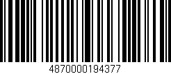 Código de barras (EAN, GTIN, SKU, ISBN): '4870000194377'