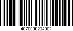 Código de barras (EAN, GTIN, SKU, ISBN): '4870000234387'