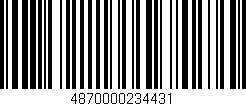 Código de barras (EAN, GTIN, SKU, ISBN): '4870000234431'