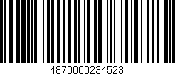 Código de barras (EAN, GTIN, SKU, ISBN): '4870000234523'