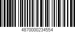 Código de barras (EAN, GTIN, SKU, ISBN): '4870000234554'