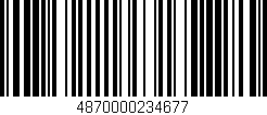 Código de barras (EAN, GTIN, SKU, ISBN): '4870000234677'