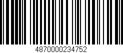 Código de barras (EAN, GTIN, SKU, ISBN): '4870000234752'