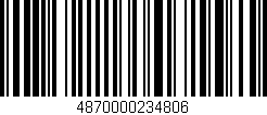 Código de barras (EAN, GTIN, SKU, ISBN): '4870000234806'