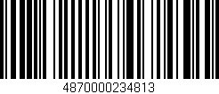Código de barras (EAN, GTIN, SKU, ISBN): '4870000234813'