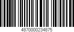 Código de barras (EAN, GTIN, SKU, ISBN): '4870000234875'