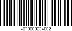 Código de barras (EAN, GTIN, SKU, ISBN): '4870000234882'
