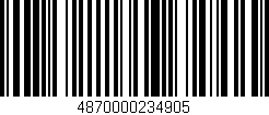 Código de barras (EAN, GTIN, SKU, ISBN): '4870000234905'