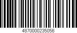 Código de barras (EAN, GTIN, SKU, ISBN): '4870000235056'