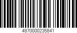 Código de barras (EAN, GTIN, SKU, ISBN): '4870000235841'