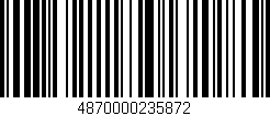 Código de barras (EAN, GTIN, SKU, ISBN): '4870000235872'