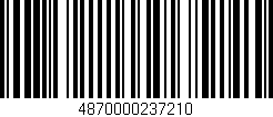Código de barras (EAN, GTIN, SKU, ISBN): '4870000237210'