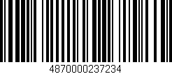 Código de barras (EAN, GTIN, SKU, ISBN): '4870000237234'