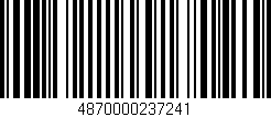 Código de barras (EAN, GTIN, SKU, ISBN): '4870000237241'