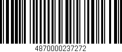 Código de barras (EAN, GTIN, SKU, ISBN): '4870000237272'