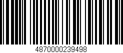 Código de barras (EAN, GTIN, SKU, ISBN): '4870000239498'