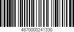 Código de barras (EAN, GTIN, SKU, ISBN): '4870000241330'