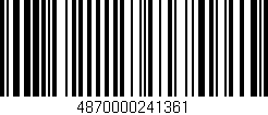 Código de barras (EAN, GTIN, SKU, ISBN): '4870000241361'