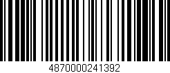 Código de barras (EAN, GTIN, SKU, ISBN): '4870000241392'