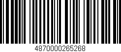 Código de barras (EAN, GTIN, SKU, ISBN): '4870000265268'