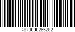 Código de barras (EAN, GTIN, SKU, ISBN): '4870000265282'