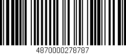 Código de barras (EAN, GTIN, SKU, ISBN): '4870000278787'