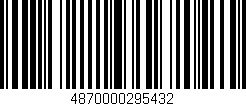 Código de barras (EAN, GTIN, SKU, ISBN): '4870000295432'