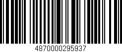 Código de barras (EAN, GTIN, SKU, ISBN): '4870000295937'