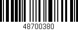 Código de barras (EAN, GTIN, SKU, ISBN): '48700380'