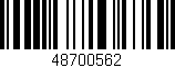 Código de barras (EAN, GTIN, SKU, ISBN): '48700562'