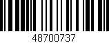 Código de barras (EAN, GTIN, SKU, ISBN): '48700737'