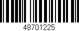 Código de barras (EAN, GTIN, SKU, ISBN): '48701225'