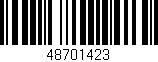 Código de barras (EAN, GTIN, SKU, ISBN): '48701423'