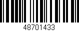 Código de barras (EAN, GTIN, SKU, ISBN): '48701433'