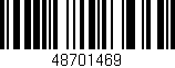 Código de barras (EAN, GTIN, SKU, ISBN): '48701469'
