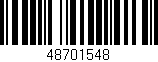 Código de barras (EAN, GTIN, SKU, ISBN): '48701548'