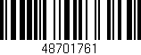 Código de barras (EAN, GTIN, SKU, ISBN): '48701761'