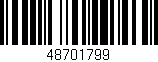 Código de barras (EAN, GTIN, SKU, ISBN): '48701799'