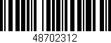 Código de barras (EAN, GTIN, SKU, ISBN): '48702312'
