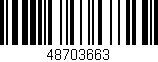 Código de barras (EAN, GTIN, SKU, ISBN): '48703663'