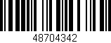 Código de barras (EAN, GTIN, SKU, ISBN): '48704342'