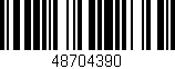 Código de barras (EAN, GTIN, SKU, ISBN): '48704390'