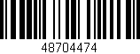 Código de barras (EAN, GTIN, SKU, ISBN): '48704474'