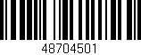 Código de barras (EAN, GTIN, SKU, ISBN): '48704501'