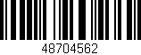 Código de barras (EAN, GTIN, SKU, ISBN): '48704562'