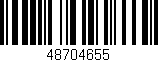Código de barras (EAN, GTIN, SKU, ISBN): '48704655'